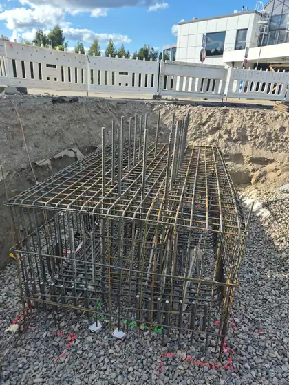 Linde Gas lastauslaitos – perustukset (2026), kuva 1