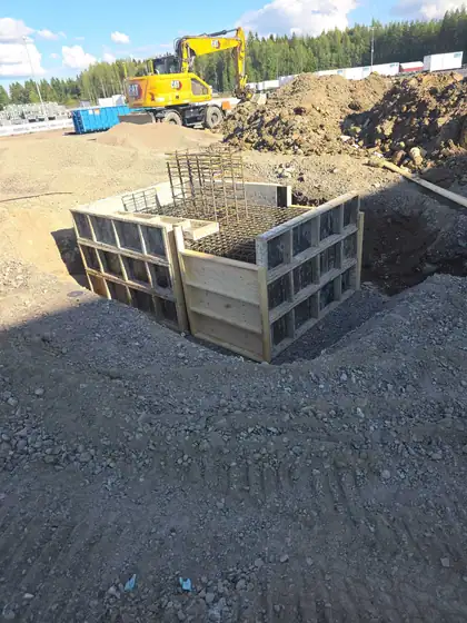 Linde Gas lastauslaitos – perustukset (2026), kuva 12