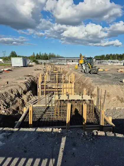 Linde Gas lastauslaitos – perustukset (2026), kuva 11