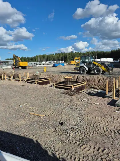 Linde Gas lastauslaitos – perustukset (2026), kuva 10