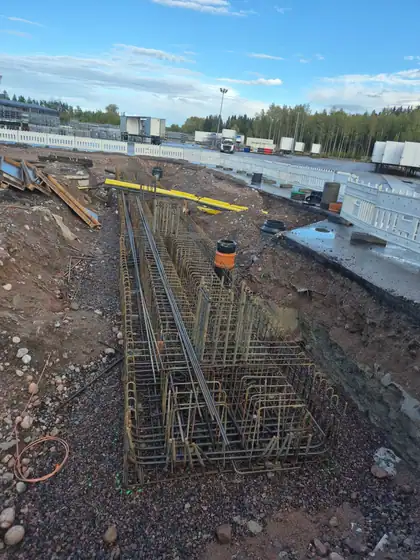 Linde Gas lastauslaitos – perustukset (2026), kuva 15
