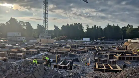 Peipon koulu – perustukset ja raudoitus (2025), kuva 4