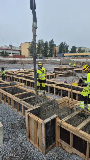 Peipon koulu – perustukset ja raudoitus (2025), kuva 5