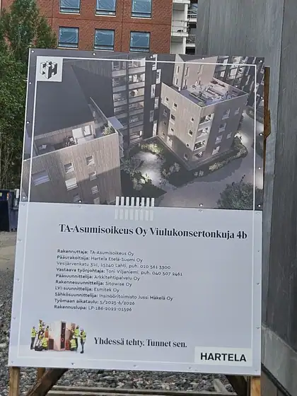 TA Aso Viulukonsertonkuja 4b – elementtiasennus ja raudoitus (2025), kuva 10