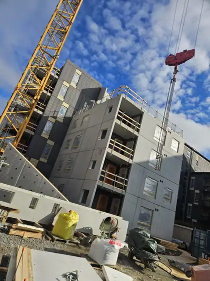 TA Aso Viulukonsertonkuja 4b – elementtiasennus ja raudoitus (2025), kuva 16