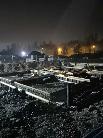 Neulastie 3 ja Jälsitie 1 ja 3, työmaakuva
