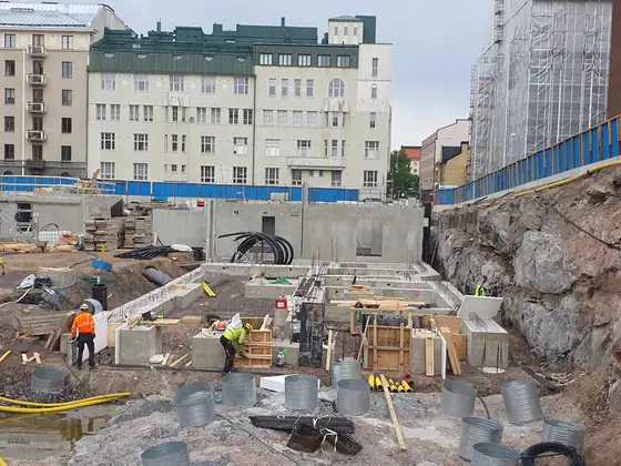Töölönkatu 40 – elementtiasennus, paikallavalu ja perustukset (2026), kuva 7