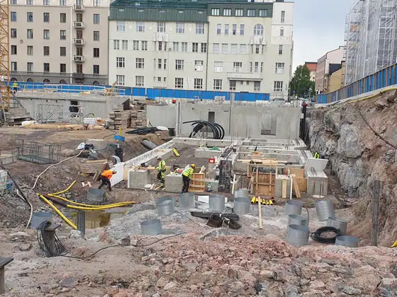 Töölönkatu 40 – elementtiasennus, paikallavalu ja perustukset (2026), kuva 8